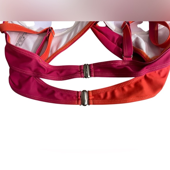 NWT SHEIN Bikini Top Orange and Pink 1XL - Picture 6 of 9